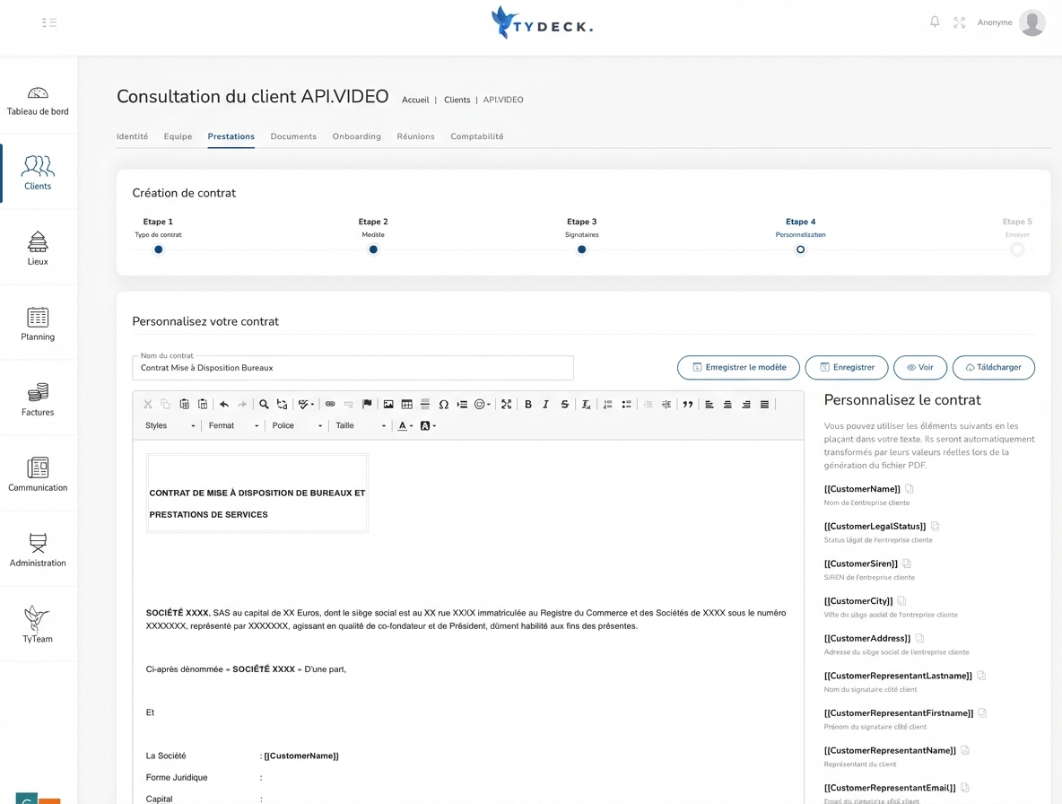 Devis et contrat automatique