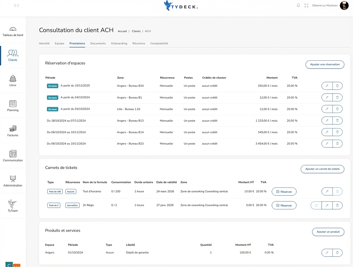 Gestion des clients et des contrats